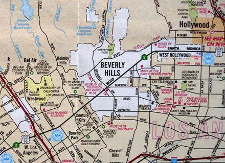 Beverly Hills to West Hollywood by A-1 Courier - Google My Maps