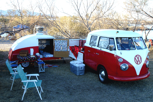 vw bus beach